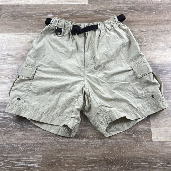 REI High Rise Belted Beige Cargo Hiking Shorts Women's Size Medium - Picture 9 of 9